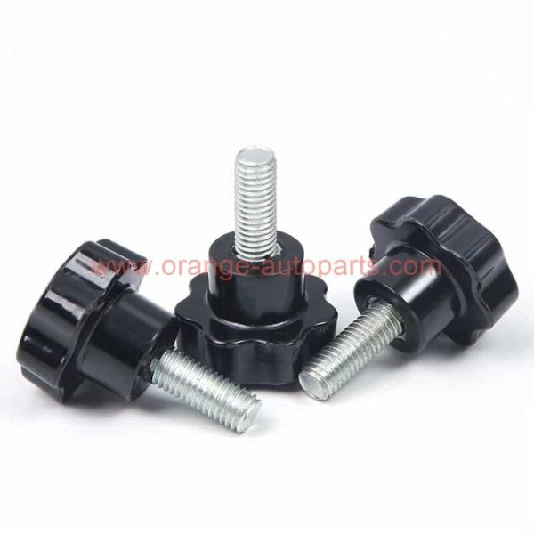 China Supplier M5 M6 M8 M10 Plastic Bakelite Star Head Metal Grip Clamping Screw Knob