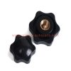 China Supplier M5 M6 M8 M10 Plum Hand Tighten Nuts Handle Thread Star Mechanical Black Thumb Nuts Clamping Knob Manual Nuts