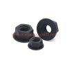 China Supplier M5 M6 M8 Nylon White Black Hex Flange Nuts