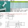 China Manufacturer M5 Plastic Nylon Male Female Book Binding Push Rivets Screw