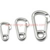 China Manufacturer M6 – M20 Stainless Steel 304 Delta Type Carabiner Simple Spring Snap Hook