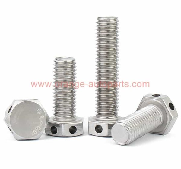 China Manufacturer M6 – M24 Stainless Steel 304 Hex Bolt With Hole In Head