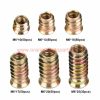 Factory Customized M6 M8 1/4 Inch Zinc Plated Countersunk Head Furniture Threaded Insert Nuts For Wood