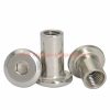 Factory Customized M6 M8 Jcn Furniture Fastener Stainless Steel 304 Hex Socket Sleeve Nut With Flat Head