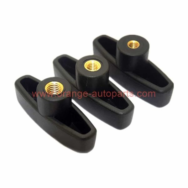 Factory Price M6 M8 M10 Female Thread Brass Insert Plastic Bakelite T Shape Clamping Handle Knob 65#