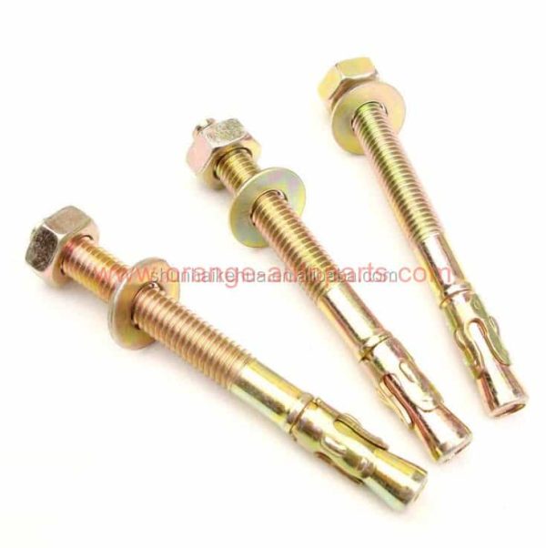 Wholesale Price M6 M8 M10 M12 M16 Zinc Plated Screw Type Expansion Anchor Bolts Concrete Wedge Anchors