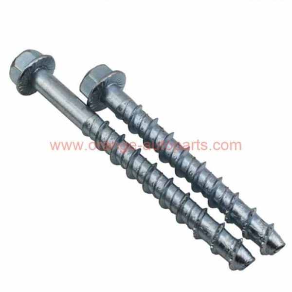 China Supplier M6 M8 M10 M12 Zinc Plated Concrete Bolt Hex Flange Head Screw