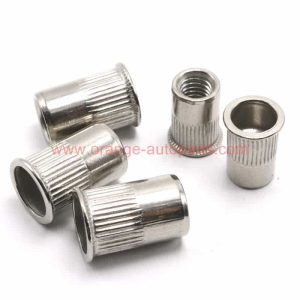 China Manufacturer M6 M8 M10 Stainless Steel Reduced Head Knurled Blind Rivet Nut