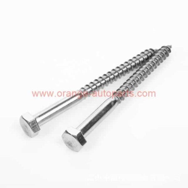 Wholesale Price M6 M8 M10 Stainless Steel Wood Screws Hex Head Self Tapping Coach Screws