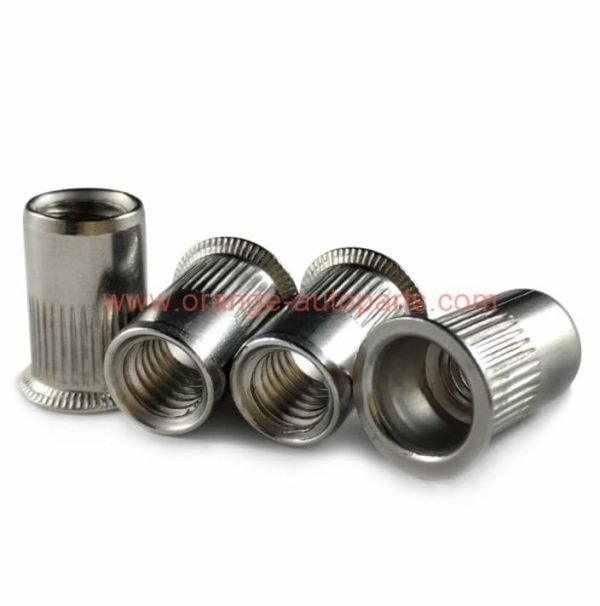 China Manufacturer M6 M8 Rivnut Flat Open Head Insert Rivet Nut Stainless Steel