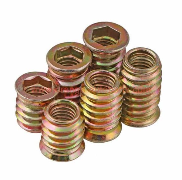 China Supplier M6 M8 Wood Furniture Fixing Threaded Insert Nut