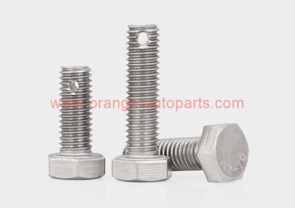 Wholesale Price M6-m24 Gb 31 Stainless Steel 304 Hexagon Bolts With Split Pin Hole On Shank