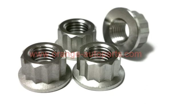 Factory Price M7 M8 Tc4 Titanium 12 Point Flange Nut