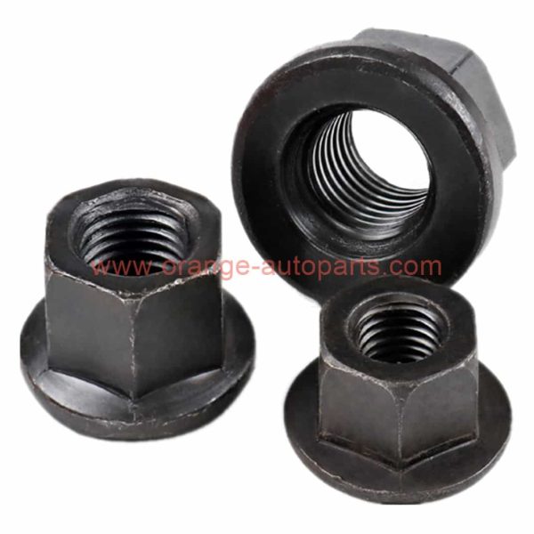 Factory Price M8-30 Din 6331 Black Steel Hexagon Collar Nuts With A Height Of 1.5d