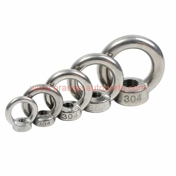 China Supplier M8 M10 M12 M14 M16 Din580 Stainless Steel 304 Round Ring Shaped Lifting Eye Bolt Nut Eyenuts