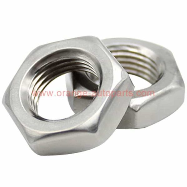 China Supplier M8-m52 Din 936 Stainless Steel 304 Low Profile Jam Nut Thin Hex Nut