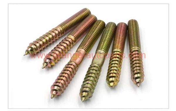 China Manufacturer M8x70mm Left Hand Double Sided Thread Self Drilling Furniture Wood Screws