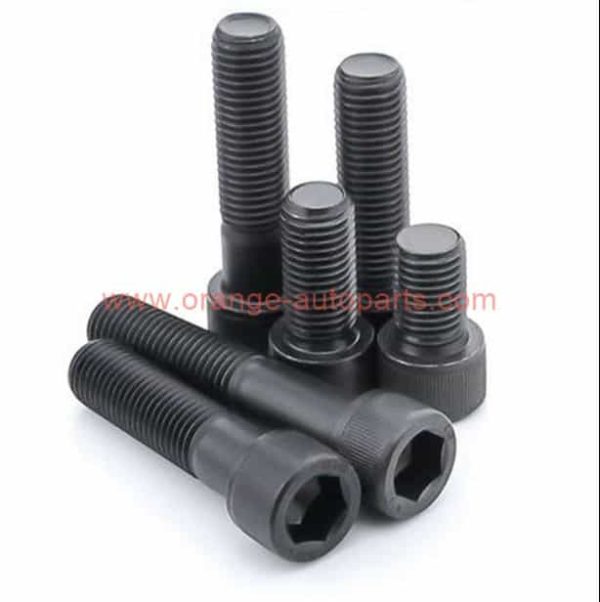 Factory Customized Metric Unc Unf M20x160mm 12.9 Grade Black Oxide Full Thread Hardened Heat Treatment Hex Socket Cap Head Screw Bolt