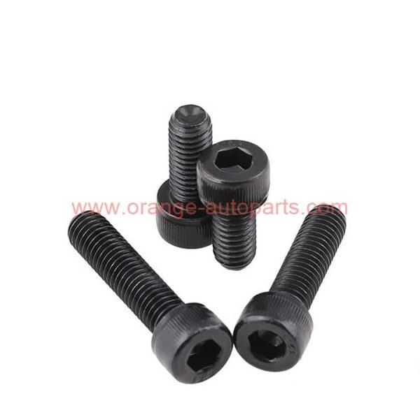 Factory Customized Metric Unc Unf M20x160mm 12.9 Grade Black Oxide Full Thread Hardened Heat Treatment Hex Socket Cap Head Screw Bolt