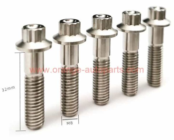 Factory Price Mj5 Mj6 Mj8 Mj10 Mj12 Din 65438 Titanium 12 Point Flange Bolts