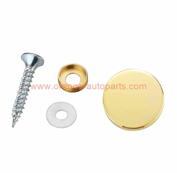 Factory Customized Motorcycle Side Silver Flat Head Decorative Cap Cover Mirror Screw Gold