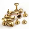 China Manufacturer Nickel Plated Female And Male Screw Rivets Dia For Leather Bags