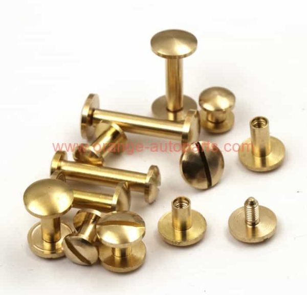 China Manufacturer Nickel Plated Female And Male Screw Rivets Dia For Leather Bags