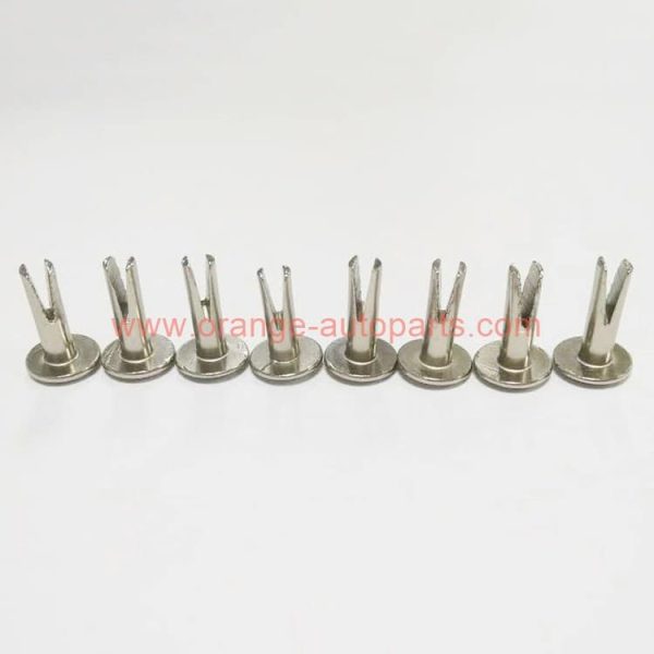 China Supplier Nickel Plating Bifurcated Rivet Steel Split Rivet For Wood/leather/plastic