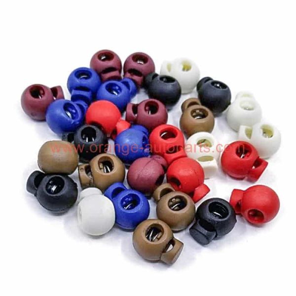 China Manufacturer Plastic Engraved Logo Draw Cord End Cord Stopper