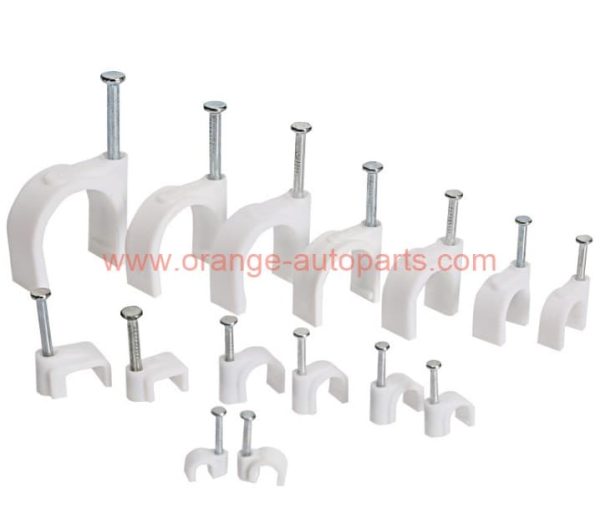 China Manufacturer Plastic Round Type Circle Electric Wire Cable Clip