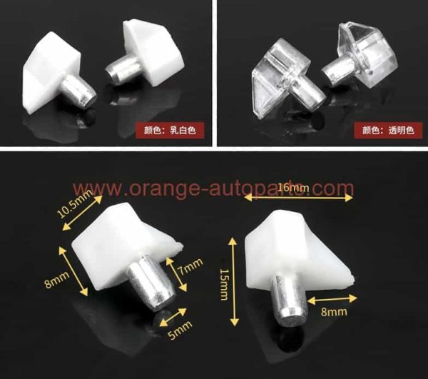 Factory Customized Plastic Shelf Support Pin Studs Pegs For Cabinet Cupboard