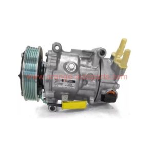 China Manufacturer Pv6 Sanden 6c12 96598757 9671216280 9659875780 AC Compressor For Citroen 307 207 308 Peugeot