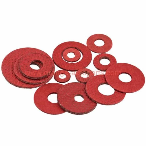 Factory Customized Red Steel Paper Fiber Flat Washer Kit Insulation Washer