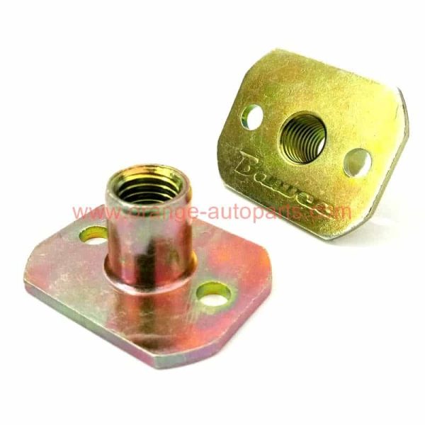 China Supplier Rock Climbing Holds M10 Steel Galvanized Square Base Tee Nut With Two Brad Holes