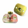 China Supplier Rock Climbing Holds M10 Steel Galvanized Square Base Tee Nut With Two Brad Holes