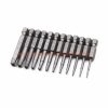 Factory Customized S2 Nickel Plated Manual Bits Hex Shank Torx Screwdriver Bit Set With Hole 75mm