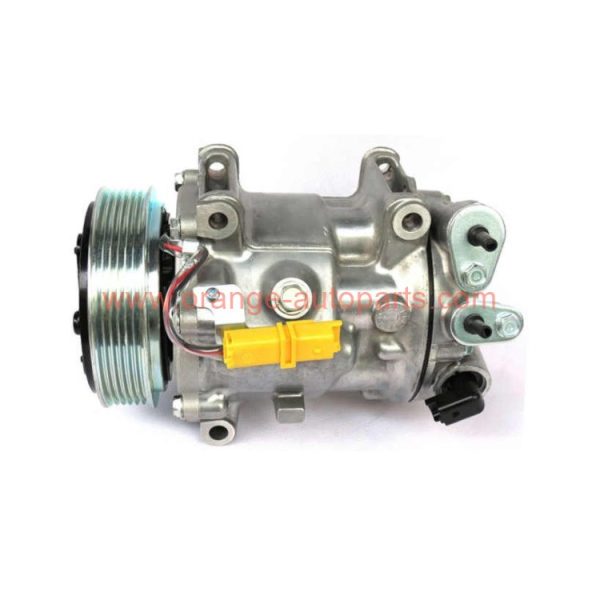 China Manufacturer Sanden 1300 1349 7c16 9670022180 9663315480 9656572480 6PK Compressor For Peugeot 407