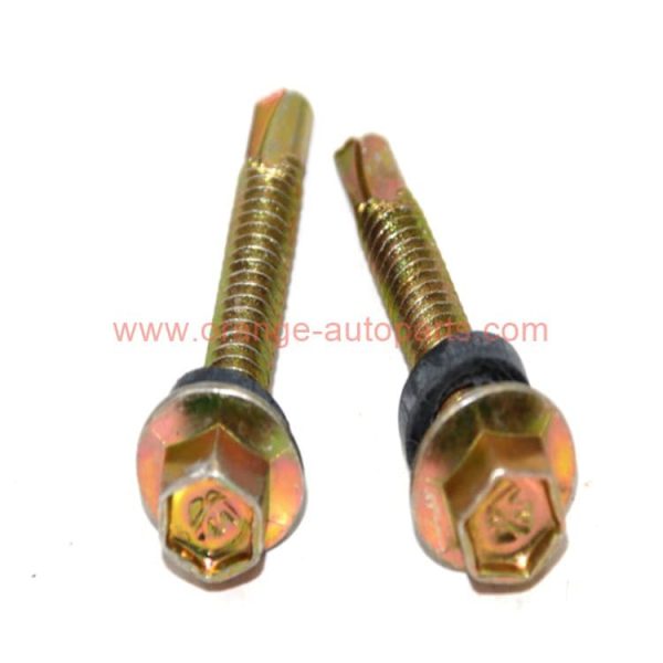 China Supplier Sds Screw Reduced Point With Epdm Washer Painted Hex Head Self Drilling Screw