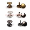 China Manufacturer Silver Black Gold Rivet Metal Double Cap Rivet Stud For Leather Craft Bag Shoe Handbag