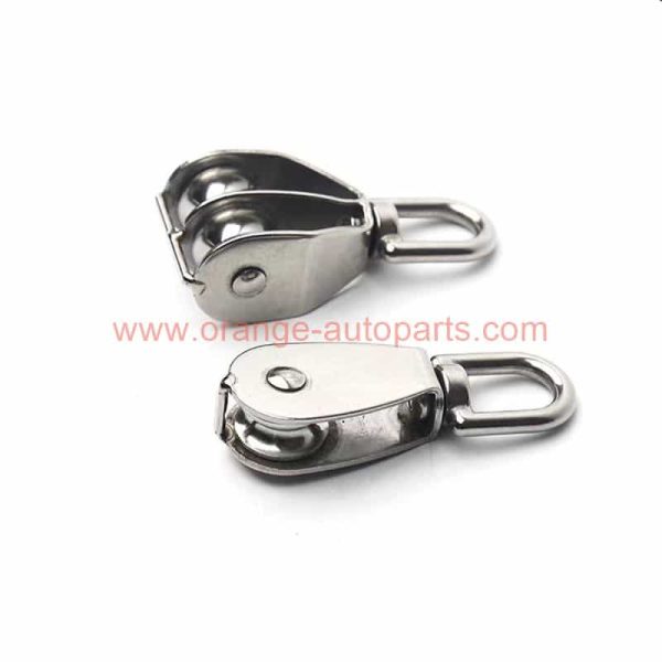 Factory Customized Single Eye Swivel Block Stainless Steel Swivel Pulley Block With Wire Rope Sheaves 50 Mm