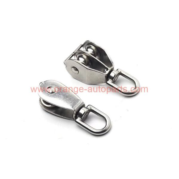 Factory Customized Single Eye Swivel Block Stainless Steel Swivel Pulley Block With Wire Rope Sheaves 50 Mm