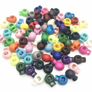 Wholesale Price Small Medium Large Garment Plastic Spring Rope Buckle Nylon Round Cord Lock Toggle Stoppers