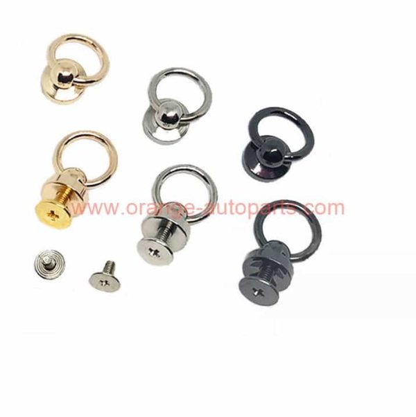 China Manufacturer Solid Brass Ball Head Studs Knob Screw Rivets Studs Leather Belt Round Monk Head Rivets Spikes