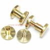 Factory Customized Solid Brass Binding Chicago Screws Nail Stud Rivets For Photo Album Leather Craft Studs Belt Wallet Fasteners