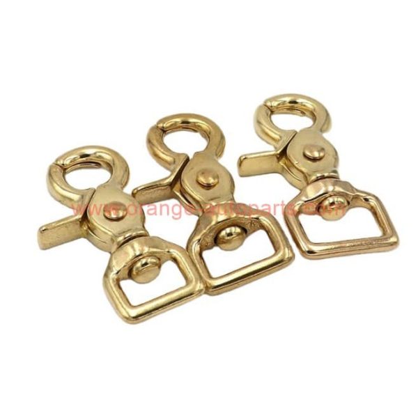 Wholesale Price Solid Brass Trigger Clip Swivel Lobster Clasps Snap Hook For Leather/bag/belt/dog Leashes