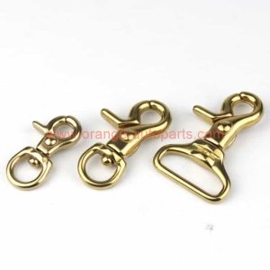 Factory Customized Solid Brass Trigger Clips Swivel Snap Hook Keychain Hook Lobster Clasps For Leather/bag/belt/dog Leashes