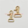 Factory Customized Solid Brass Trigger Snap Hook Keychain Clips Lobster Clasps For Leather/bag/belt/dog Leashes