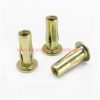 China Supplier Ss304 Flat Head Lantern Type Slotted Rivet Nut Rivnut Insert Nutsert