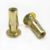 China Supplier Ss304 Flat Head Lantern Type Slotted Rivet Nut Rivnut Insert Nutsert