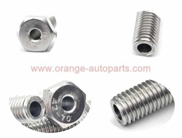 China Manufacturer Stainless Steel 304 Hexagon Head Hollow Bolt With Wire Hole In Middle